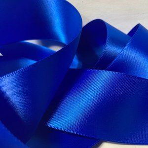 4 Rolls Royal Blue Sash Ribbon 1.5"